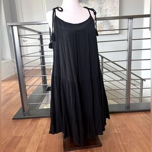 Tiered Mini Dress in Black